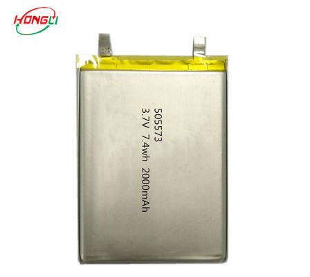 چین باتری لیتیوم پلیمر 3.7v قابل شارژ 2000mAh 505573 گواهینامه ROHS تایید شده است کارخانه